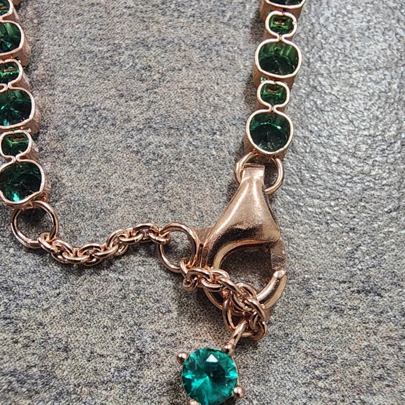 Pandora Tennis Bracelet with Green Stones - Picture 8 of 8